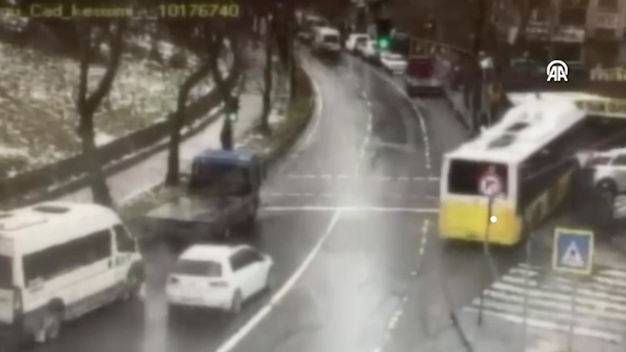 Esenler’de İETT otobüsünün otoparka daldığı anların görüntüsü ortaya çıktı