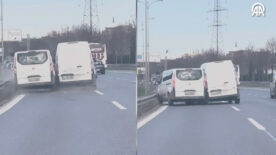 İstanbul’da bunu da gördük! Kavga ettiği kişiye arabasıyla daldı