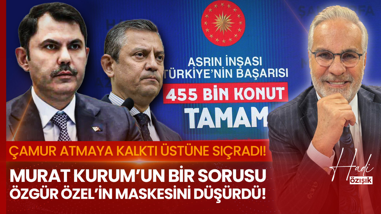 Murat Kurum’un bir sorusu, Özgür Özel’in tüm hikâyesini bitirdi!